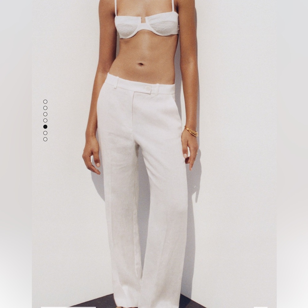 White Linen Trousers